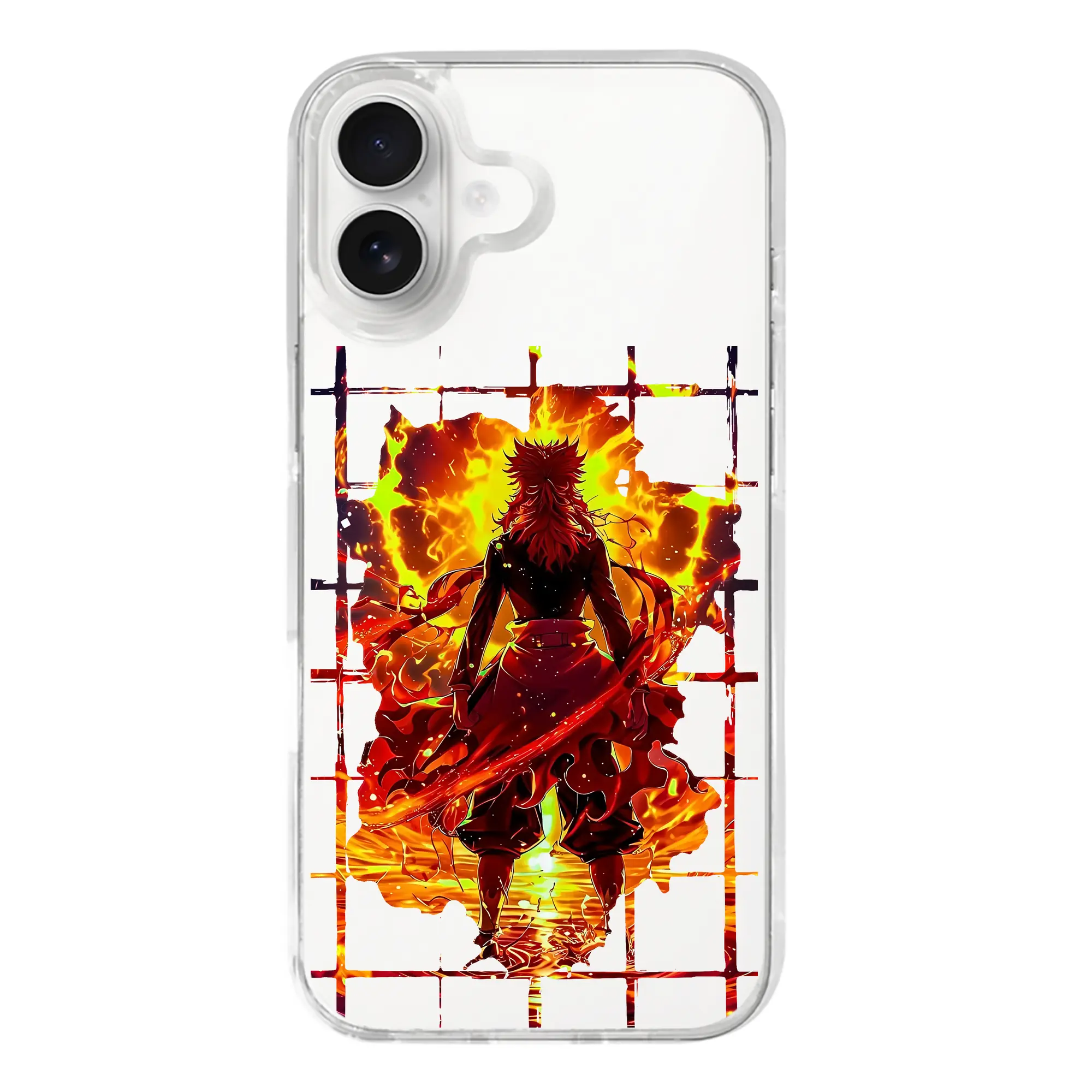 鬼滅の刃 グッズ,煉獄 杏寿郎 - iPhone 17シリーズ 透明スマホケース – 薄型・耐衝撃・精密フィット保護カバー